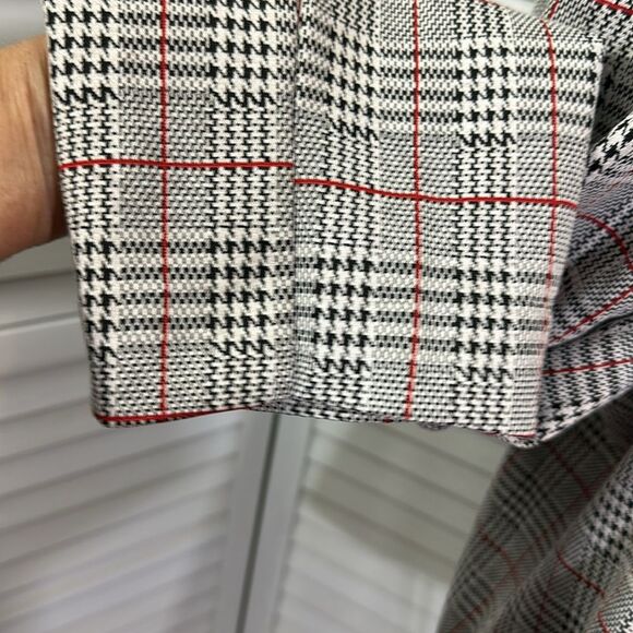Calvin Klein Houndstooth Plaid Blazer 2X Jacket Partial Tags * - Picture 11 of 15